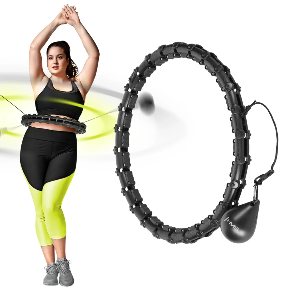 Set cerc hoola hoop cu greutate + curea hhw11 + br163 hms 2