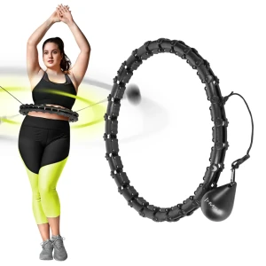 Set cerc hoola hoop cu greutate + curea hhw11 + br163 hms Thumbnail 2