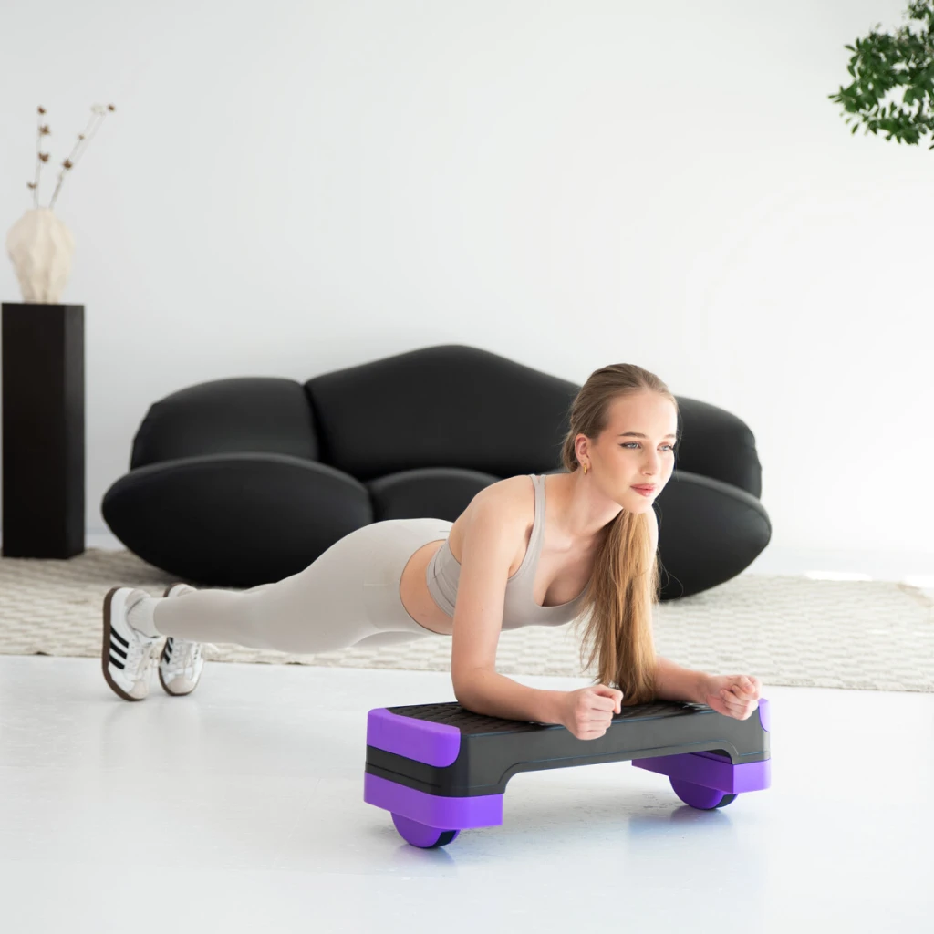 Step aerobic 67*27 cm h=10/15 cm (180 kg) as008m hms 4