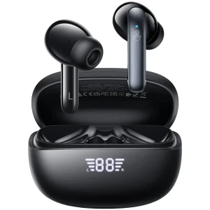 Căști hoco eq5 energy cu bluetooth, cu funcție de reducere a zgomotului, anc+enc, fără fir (aplicație), negre Thumbnail 2
