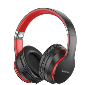 Наушники hoco esd16 excellent bluetooth, черные с красным