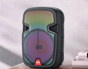 Xo f51 color jade — boxă bluetooth rgb pentru exterior cu microfon și telecomandă Thumbnail 2