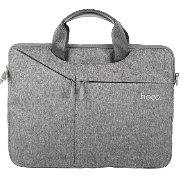 Geantă portabilă pentru laptop hoco gt4 delight (14 inci), gri închis 2