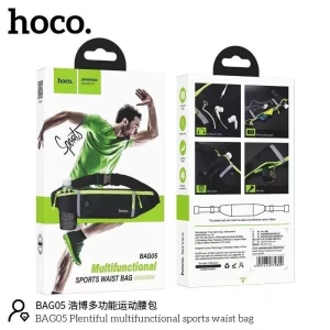 Hoco bag05 borsetă sport multifuncțională plentiful, neagră Thumbnail 4