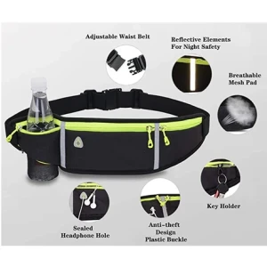 Hoco bag05 borsetă sport multifuncțională plentiful, neagră Thumbnail 3