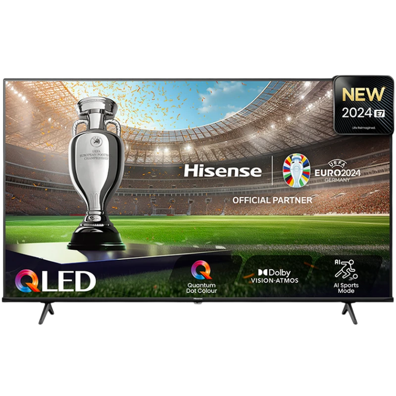 43" qled smart телевизор hisense 43e7nq, 3840x2160 4k uhd, vidaa u7.0, чёрный 14