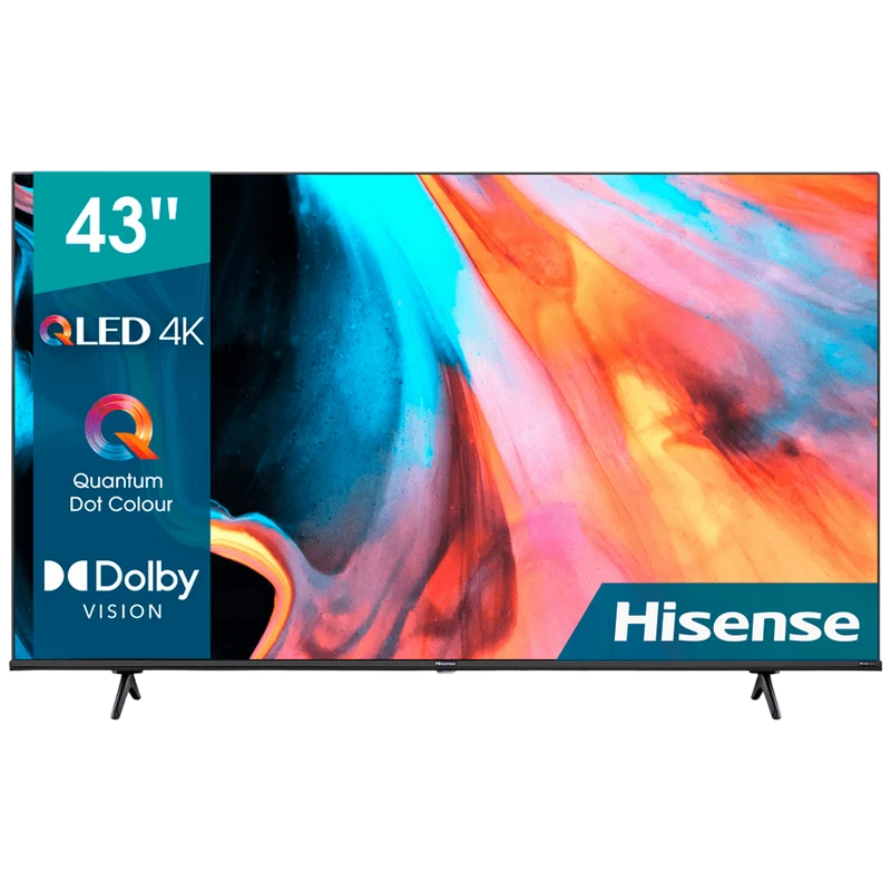 43" qled smart телевизор hisense 43e7nq, 3840x2160 4k uhd, vidaa u7.0, чёрный 7