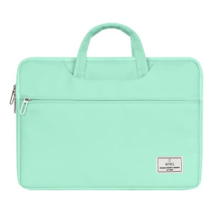 Geantă de mână wiwu vivi pentru laptop de 14 inchi, verde