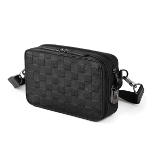 Geantă crossbody wiwu master fingerprint lock neagră Thumbnail 2