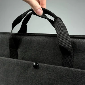 Geantă laptop xo cb16 13 inch (material: poliester) negru+gri Thumbnail 2
