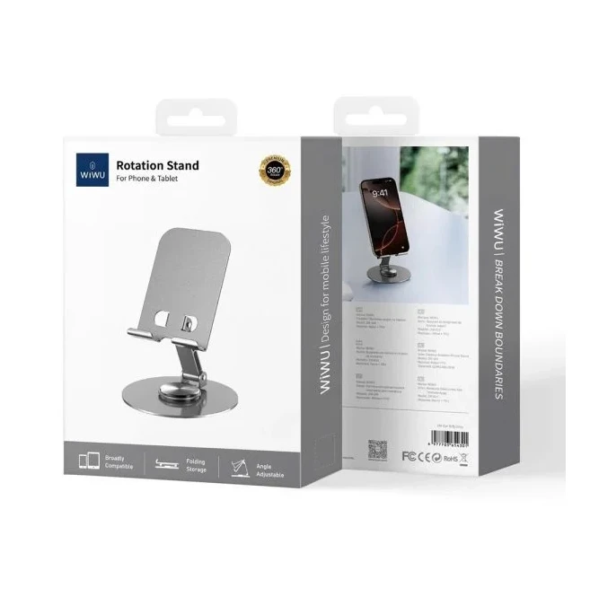 Suport rotativ de birou wiwu zm-014 gri 3