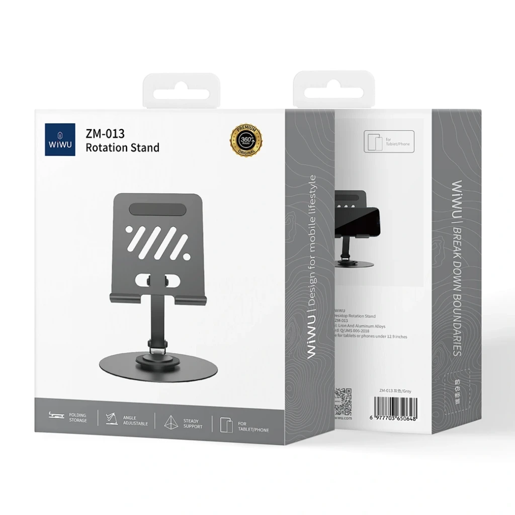 Suport rotativ de birou wiwu zm-013 gri 3