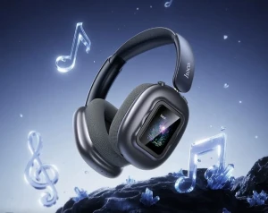 Наушники hoco esd23 lasting anc bt с дисплеем, черные