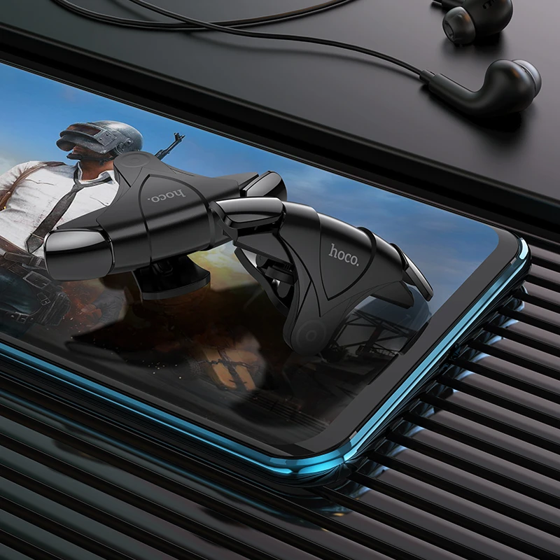 Кнопки для мобильной игры hoco gm5 wolf, черные металлические, серые 2