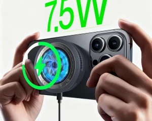 Беспроводное настольное зарядное устройство xo cx043 smart semiconductor cooling qi 2.2 25w с многоцветной светодиодной подсветкой, серого цвета. Thumbnail 2