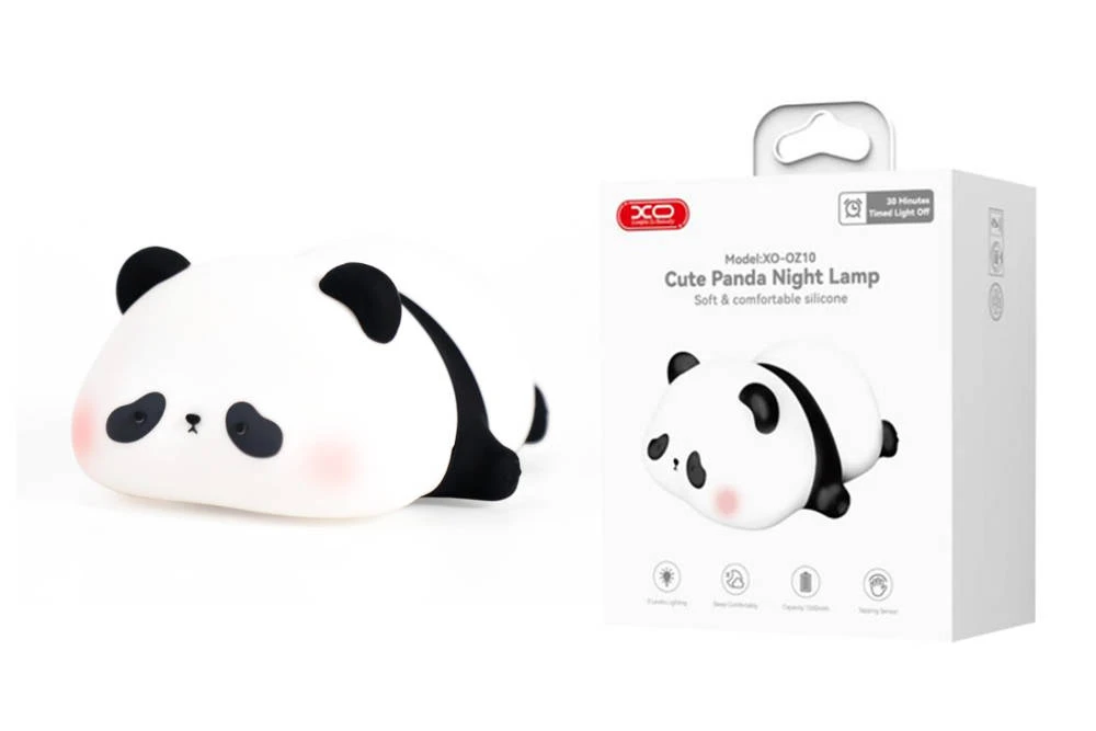 Xo oz10 panda silicone pat light 1200mah black+white 2