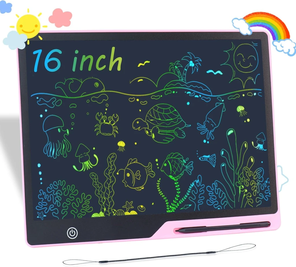 Tabletă de scris lcd xo v02, 16 inch, roz 2
