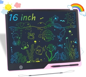 Tabletă de scris lcd xo v02, 16 inch, roz Thumbnail 2