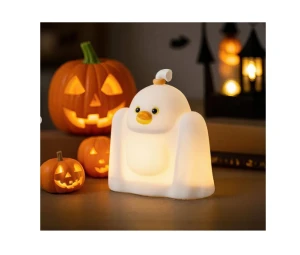 Силиконовый фонарик-хлопушка xo oz15 ghost duck, 1200 мач, белый.