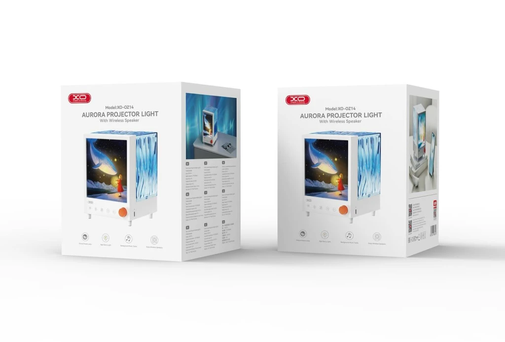 Xo oz14 aurora proiector lumină ambientală + difuzor 1200mah alb 2