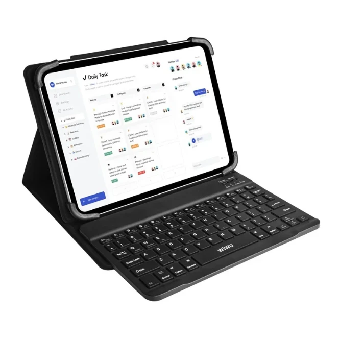 Husă universală pentru tastatură wiwu (engleză) w-uk001blk9 9-11 inch negru 2