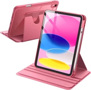 Husă magnetică de protecție wiwu, cu rotație la 360°, pentru ipad 10.9 și 11, roz