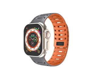 Ремешок для часов wiwu wi-wb016 comfit 42/44/45/49 мм, серый + оранжевый