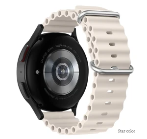 Curea de ceas hoco wh01 flexible series marine cu cataramă dublă din silicon (22 mm), culoare stea Thumbnail 2