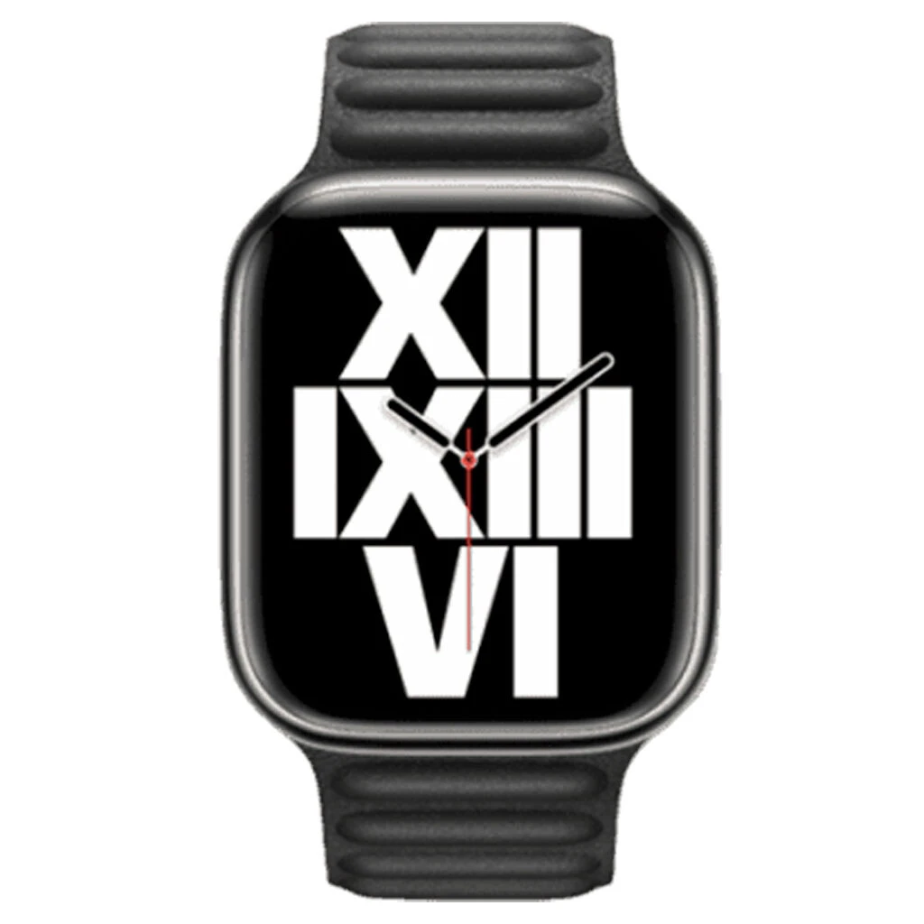 Curea magnetică din piele hoco wa23 original series pentru iwatch (42/44/45/49 mm) neagră 2
