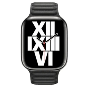 Curea magnetică din piele hoco wa23 original series pentru iwatch (42/44/45/49 mm) neagră Thumbnail 2