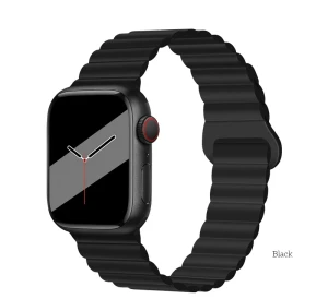 Гибкий силиконовый ремешок hoco wa22 для iwatch (38/40/41 мм), черный.