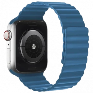 Сменный силиконовый ремешок hoco iwatch wa07 flexible (38/40/41 мм), синий. Thumbnail 1