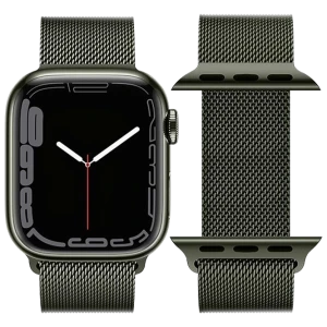 Curea din oțel milanez hoco iwatch wa03 simple beauty series (42/44/45/49mm) verde (generația a 7-a) Thumbnail 2
