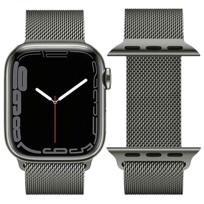Curea din oțel milanez hoco iwatch wa03 simple beauty series (42/44/45/49mm) grafit 2