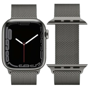 Hoco iwatch wa03 simple beauty series, миланский стальной ремешок (42/44/45/49 мм), графитовый