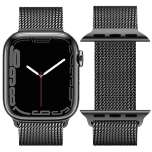 Hoco iwatch wa03 simple beauty series, миланский стальной ремешок (42/44/45/49 мм), черный