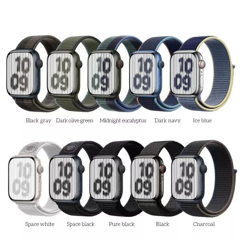 Curea din nailon tip buclă hoco pentru iwatch wa02 seria originală (42/44/45/49 mm), culoare stea 2