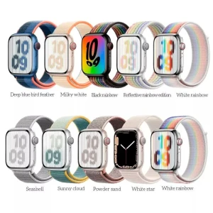 Оригинальные часы hoco iwatch wa02 с петлевым нейлоновым ремешком (42/44/45/49 мм), цвет «звезда».
