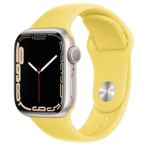 Curea din silicon hoco pentru iwatch wa01 flexible series classic sports (38/40/41mm), lămâie deschisă