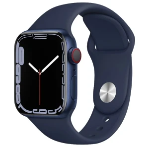 Curea din silicon hoco pentru iwatch wa01 flexible series classic sport (42/44/45/49mm), albastru seară