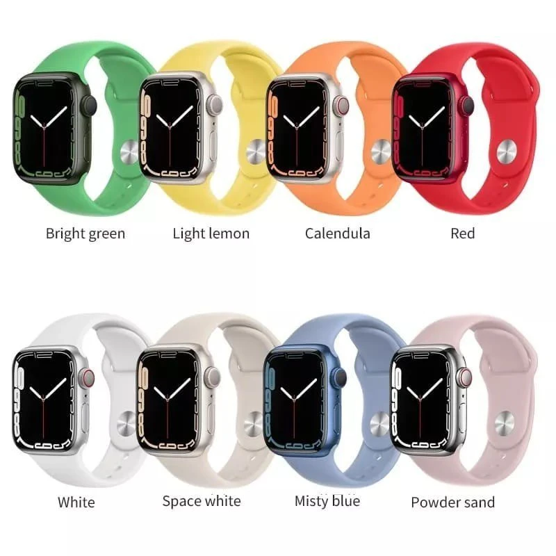 Hoco iwatch wa01 гибкая серия, классический спортивный силиконовый ремешок (42/44/45/49 мм), черный 3