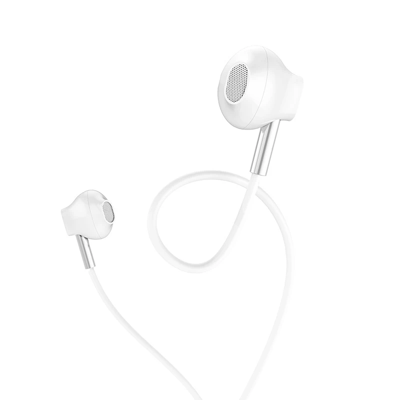Căști universale hoco m57 sky sound cu microfon, albe 2