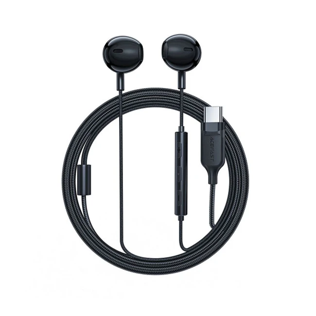 Проводные наушники acefast l2 usb-c, черные 2