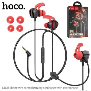 Игровые проводные наушники hoco m105 sharp с микрофоном, черные. Thumbnail 2