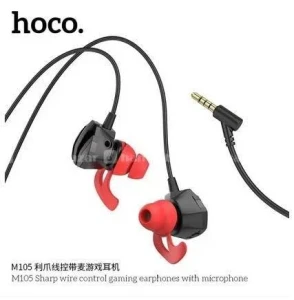 Игровые проводные наушники hoco m105 sharp с микрофоном, черные. Thumbnail 3