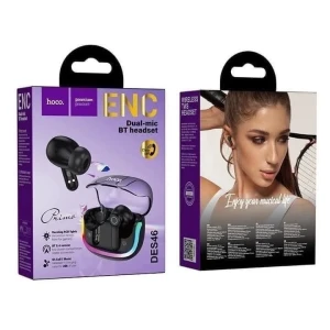 Гарнитура hoco des46 primo с двумя микрофонами, шумоподавлением и bluetooth, черная. Thumbnail 3