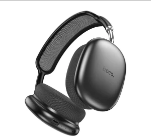 Наушники hoco w55 plus happiness anc с шумоподавлением, bluetooth, цвет «глубокий космос», серый. Thumbnail 1