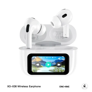 Беспроводные наушники xo x36 smart screen anc с активным шумоподавлением, белые. Thumbnail 2