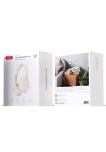 Наушники xo be41 star mist с шумоподавлением, складным оголовьем и bluetooth, белые.