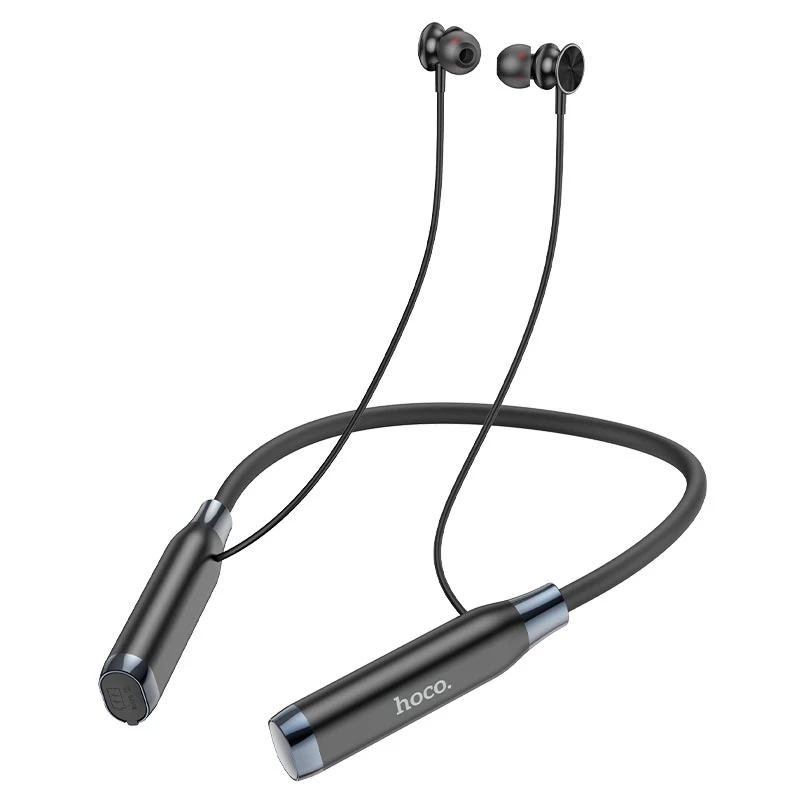 Căști bluetooth hoco es62 pretty, negre, cu prindere la gât 2